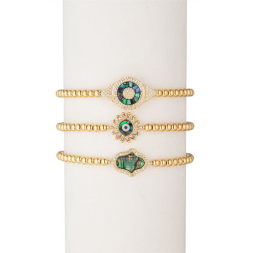 Eye Candy LA dina beaded bracelet set