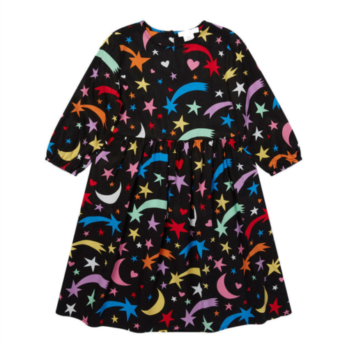 Stella McCartney black shooting star tencel dress