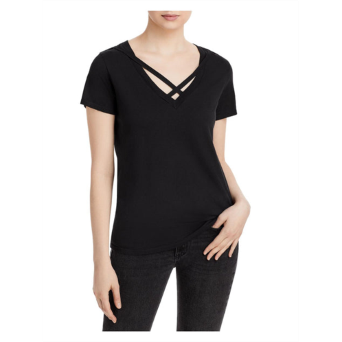 N:PHILANTHROPY slater womens criss cross front cotton t-shirt