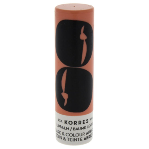 Korres w-c-14779 lip balm care & colour stick for women, apricot - 0.17 oz