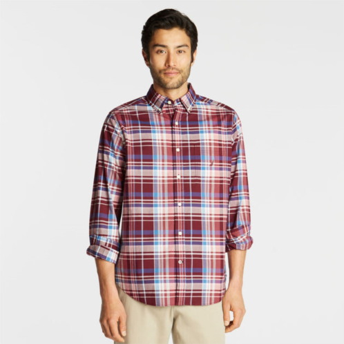 Nautica mens big & tall classic fit stretch poplin shirt in plaid