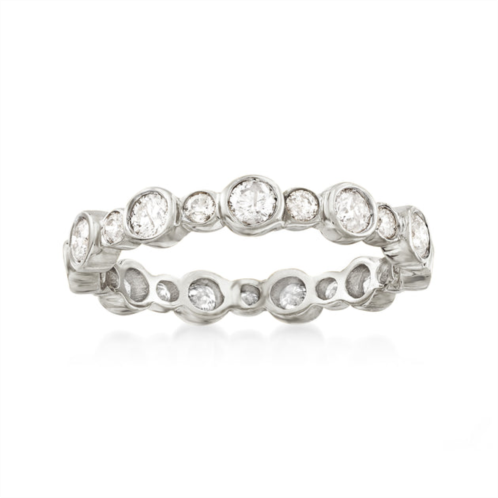 Ross-Simons bezel-set diamond eternity band in 14kt white gold