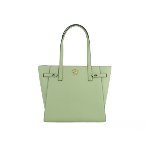 Michael Kors carmen large sage saffiano leather north south tote womens handbag