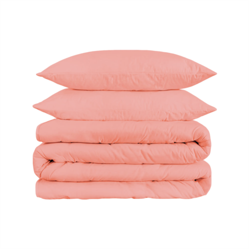 Superior 1500-thread count breathable egyptian cotton luxurious solid duvet cover set