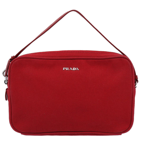 Prada canvas shoulder bag (pre-owned)