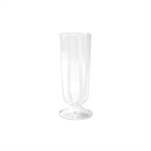 VIETRI stripe white champagne glass