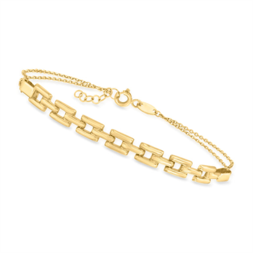 Canaria Fine Jewelry canaria 10kt yellow gold panther-link centerpiece bracelet