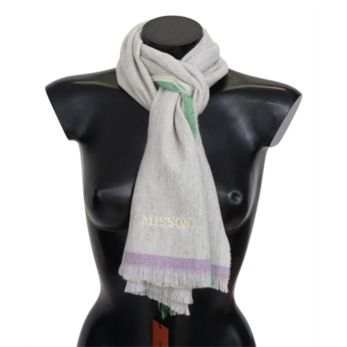 Missoni lined cashmere unisex wrap mens scarf