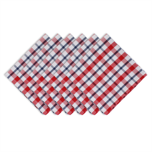 DII american plaid napkin (set of 6)