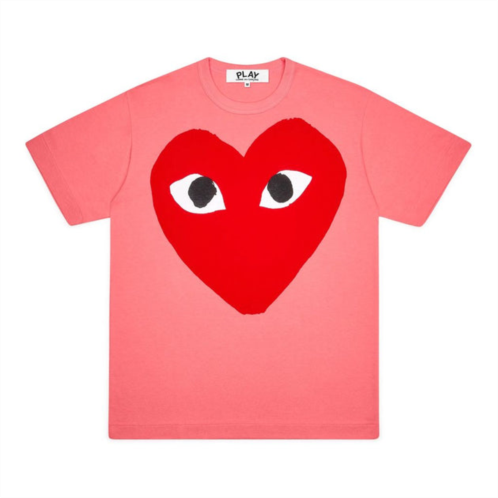 Comme Des Garcon pink heart t-shirt