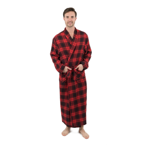 Leveret christmas mens flannel robe plaid