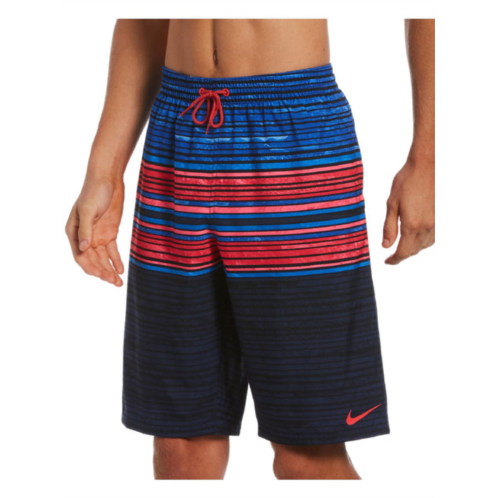 Nike mens striped board shorts swim trunks