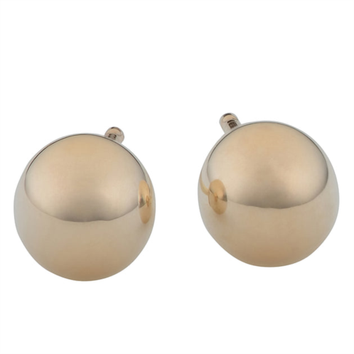 Fremada 10k yellow gold high polish 6mm stud ball earrings