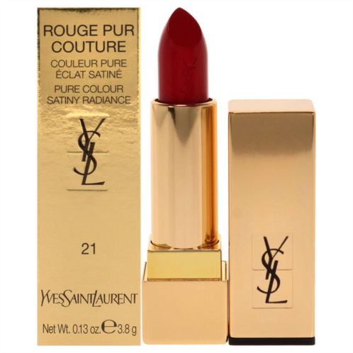 Yves Saint Laurent rouge pur couture pure colour satiny radiance lipstick - 21 rouge paradoxe for women 0.13 oz lipstick