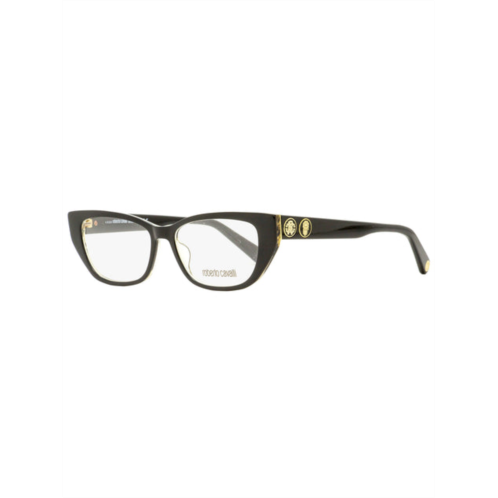 Roberto Cavalli womens cateye eyeglasses rc5108 005 black/gold 52mm