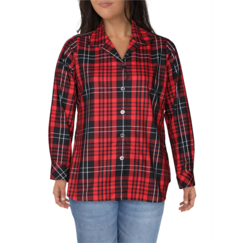 Foxcroft NYC pandora matheson womens button-down tartan tunic top