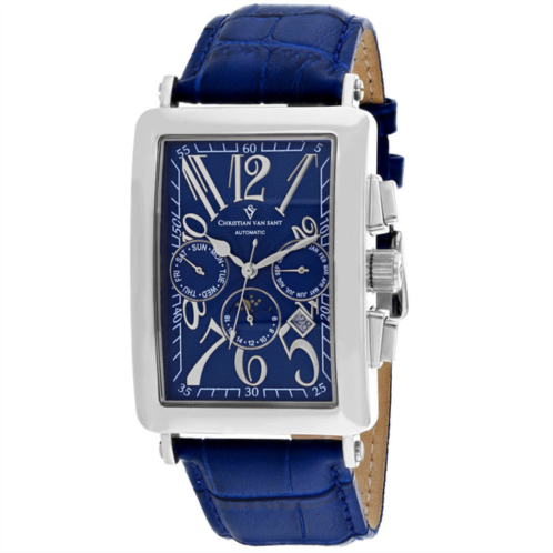 Christian Van Sant mens blue dial watch