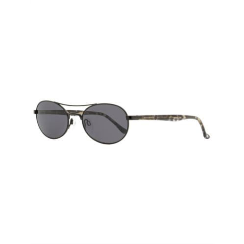 Donna Karan womens oval sunglasses do300s 001 black/gray havana 51mm