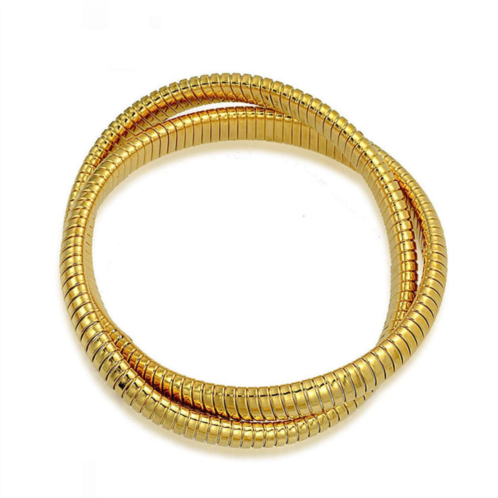 Liv Oliver 18k gold interlocking bracelet