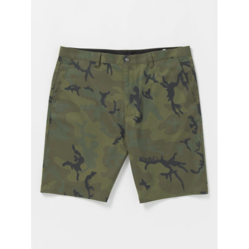 Volcom vmonty stretch shorts - green combo