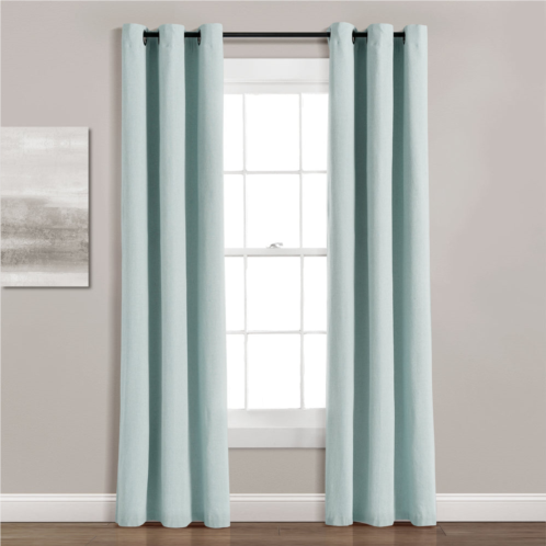 Lush Decor insulated grommet blackout faux linen window curtain panel