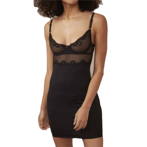 Timpa Lingerie alice slip dress in black