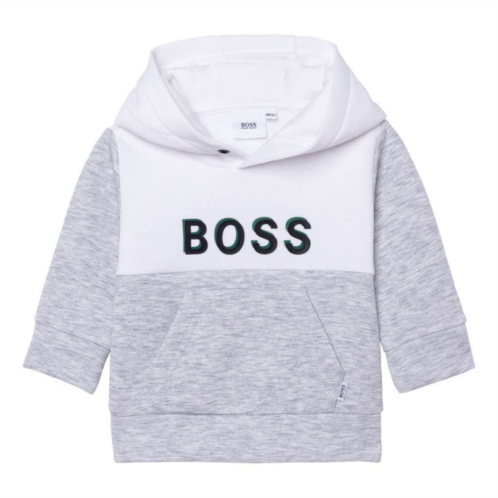 BOSS gray hooded sweatshirt