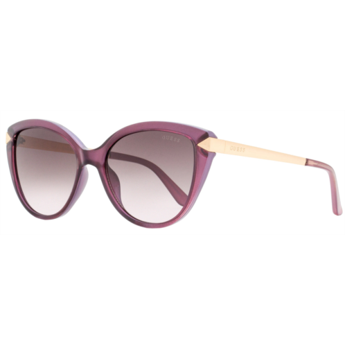 Guess womens cateye sunglasses gu7658 81z lilac/gold 56mm