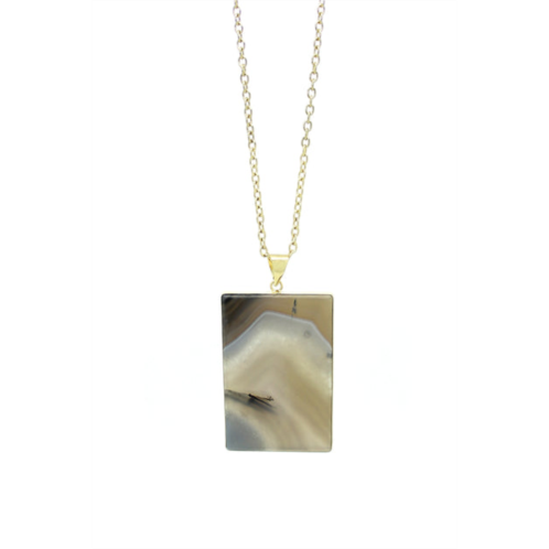 Eye Candy LA evelyn agate stone necklace