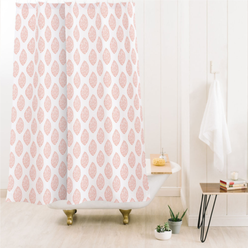 Deny Designs coastl studio seed pods coral shower curtain