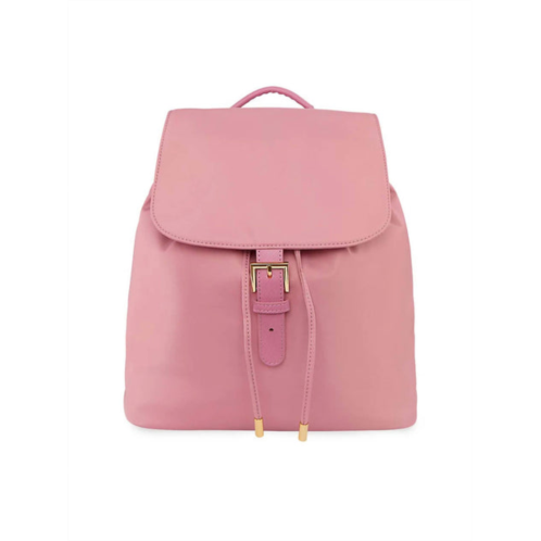 Stoney Clover Lane nylon flap backpack in mauve