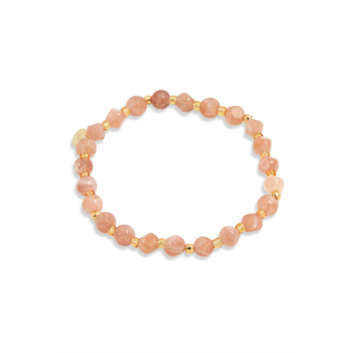 SAVVY CIE JEWELS natural amazonite healing stone 6mm stretch bracelet