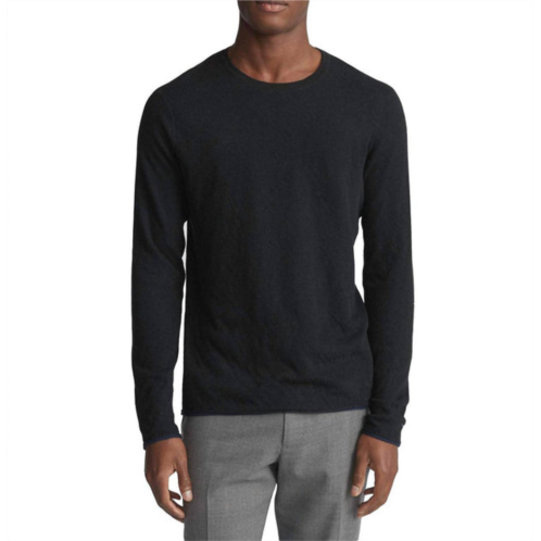 Rag & Bone classic fit tripp crew neck cotton wool sweater in black