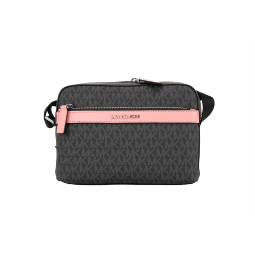 Michael Kors cooper small pink signature pvc utility crossbody womens bag