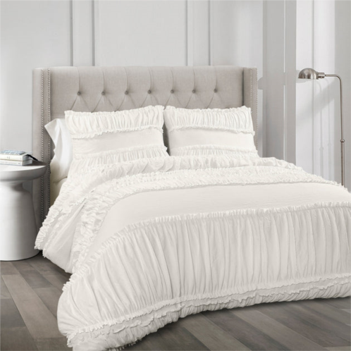 Lush Decor nova ruffle 3 piece comforter set