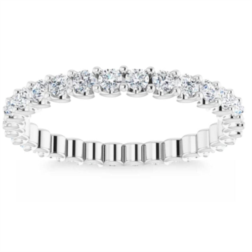 Pompeii3 3/4ct diamond eternity ring 14k white gold u prong