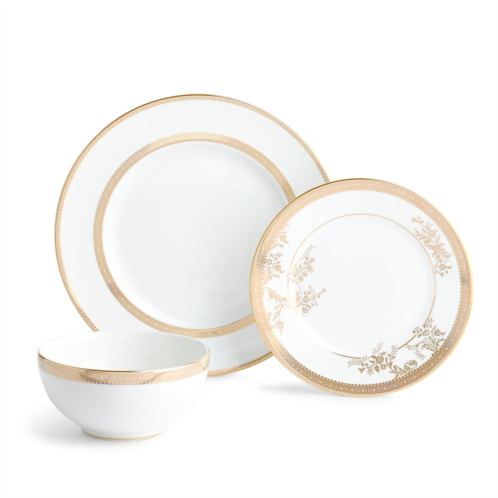 Wedgwood vera wang lace gold dinnerware set 12 piece set