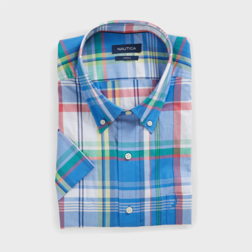 Nautica mens big & tall plaid short sleeve shirt