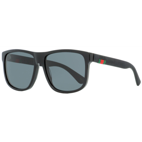 Gucci mens sunglasses gg0010s 001 black 58mm