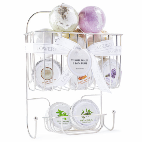 Lovery essential oil shower steamer and bath bomb set - 11 pieces