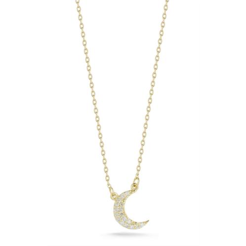 Ember Fine Jewelry 14k gold & diamond moon necklace