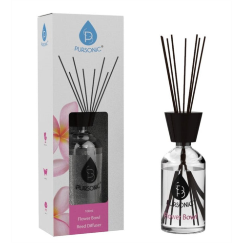 PURSONIC frangrance reed diffuser 100ml flower bowl