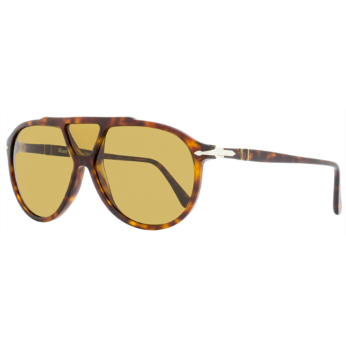 Persol mens pilot sunglasses po3217s 24/53 havana 59mm