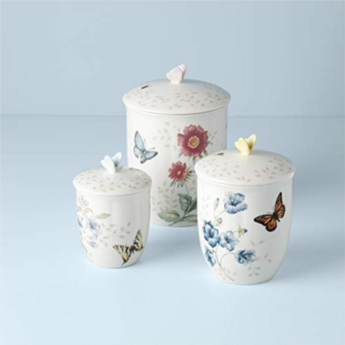 Lenox butterfly meadow 3-piece canister set, 6.60 lb, multi