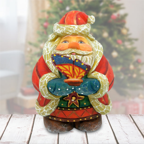 designocracy butterfly santa gift giver handpainted figurine g.debrekht