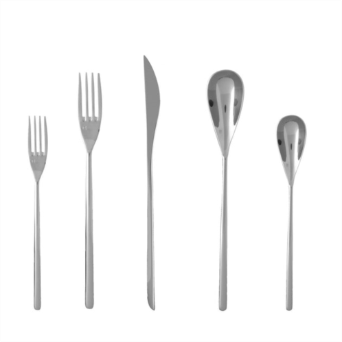 Fortessa dragonfly 18/10 stainless steel flatware 5 piece place setting