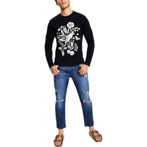 INC mens cotton crewneck graphic t-shirt