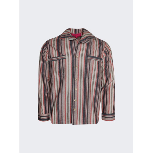 The Elder Statesman leisure stipe shirt