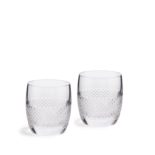 Wedgwood vera wang diamond mosaic tumbler 3.7in h, set of 2