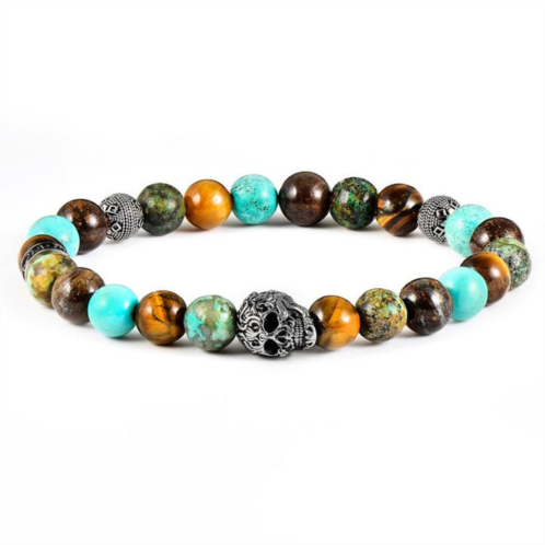 Crucible Jewelry crucible los angeles single skull stretch bracelet